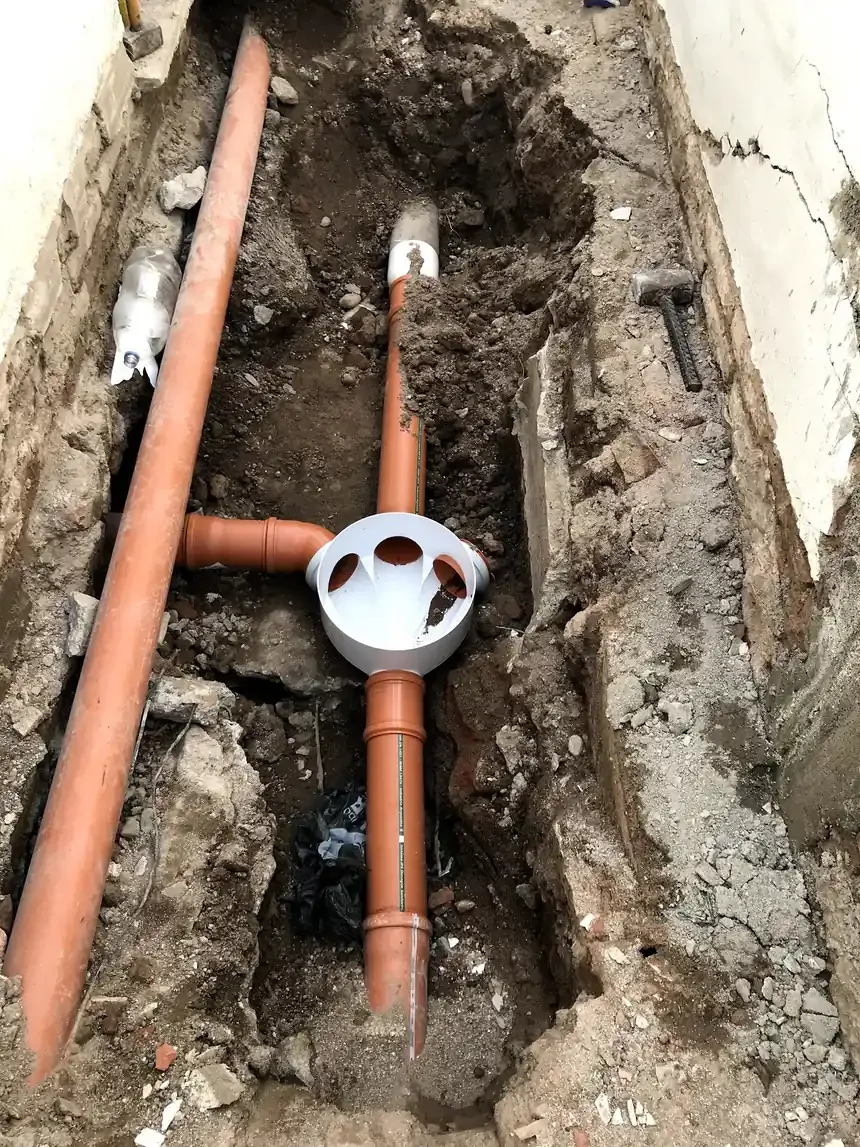 Reparación bajo el piso en una refacción con inyecciones