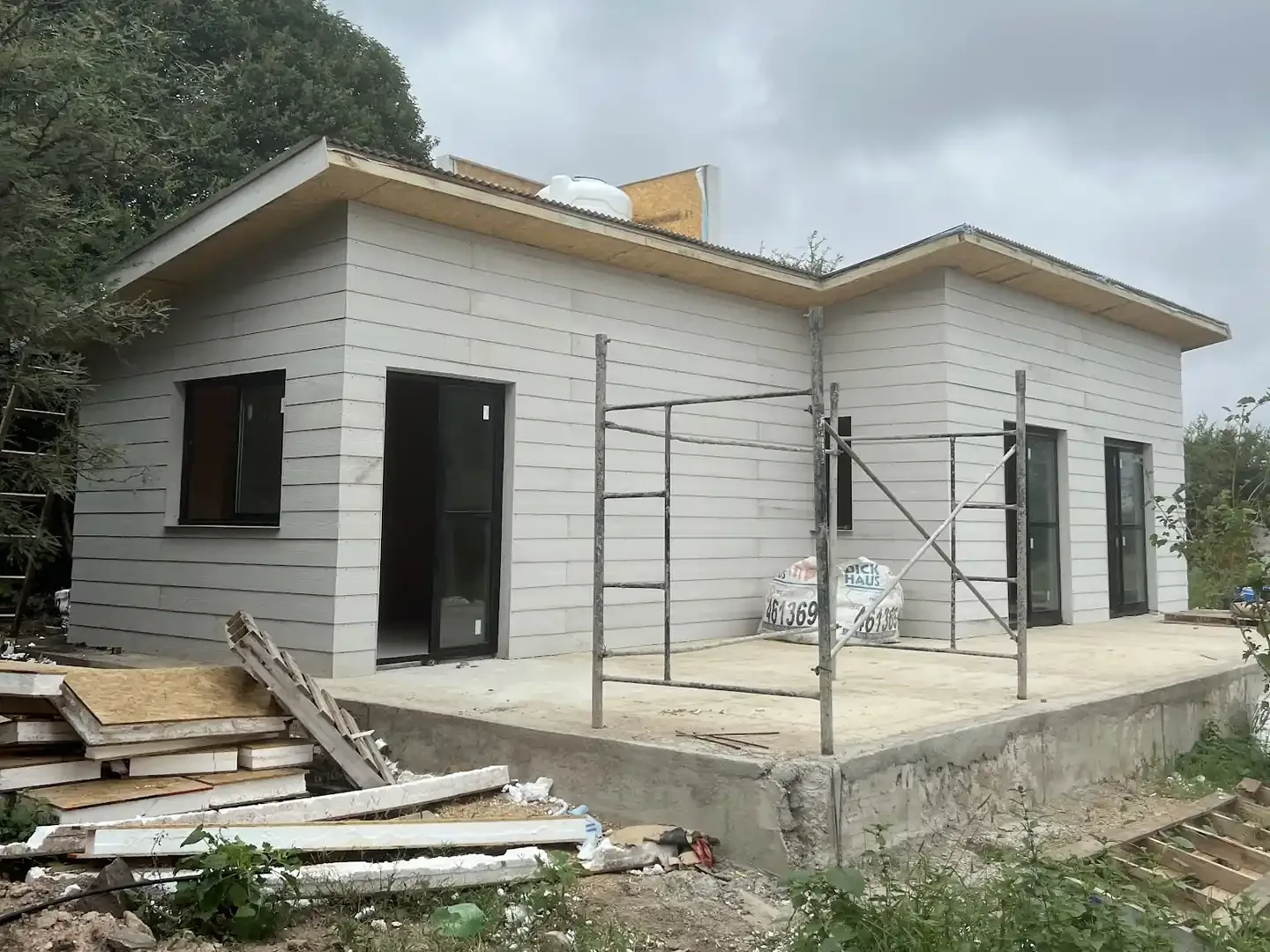 Casa en paneles SIP casi terminada