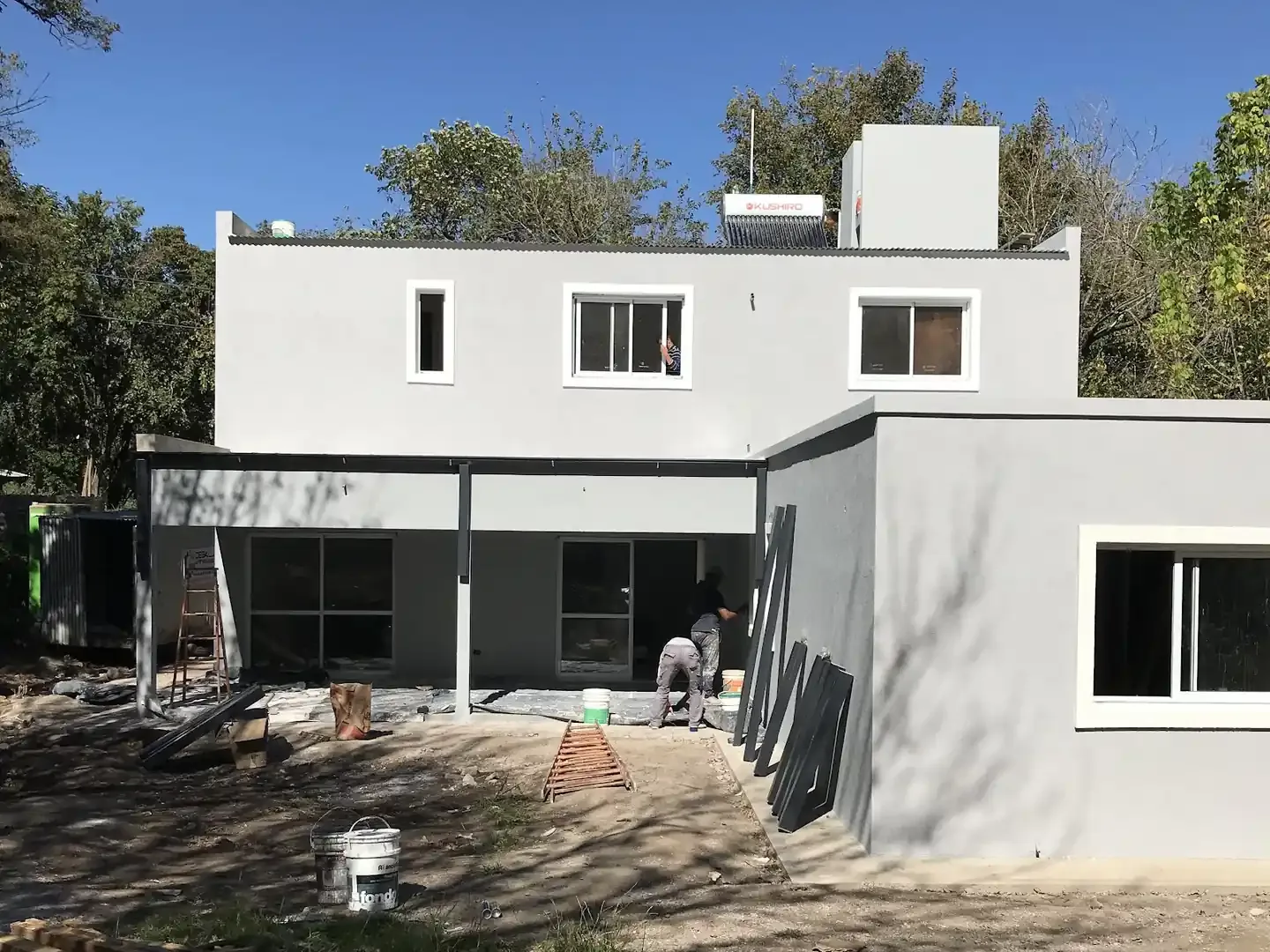 Casa de dos plantas en steel frame